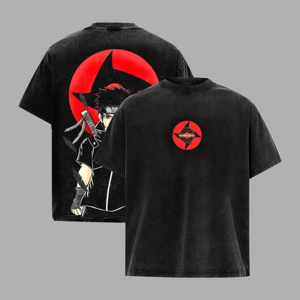 Women's Retro T-Shirt, Anime Manga Graphic Print in Washed Heavyweight 100% Cotton Fabric, Oversized Unisex Fit for Daily Wear, Anime Manga Graphic Women's T-Shirts
