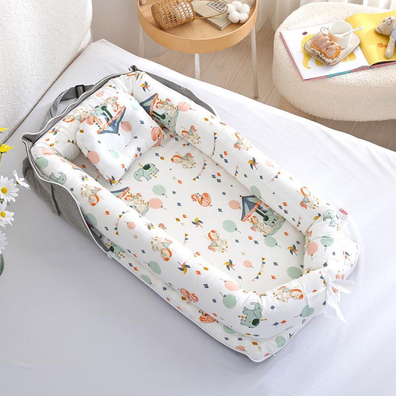 Portable Baby Bed, Baby Crib, Foldable Portable Crib, Newborn Bassinet, Baby Bed for Home, Travel, Outdoor, Baby Furniture for Infant & Toddler