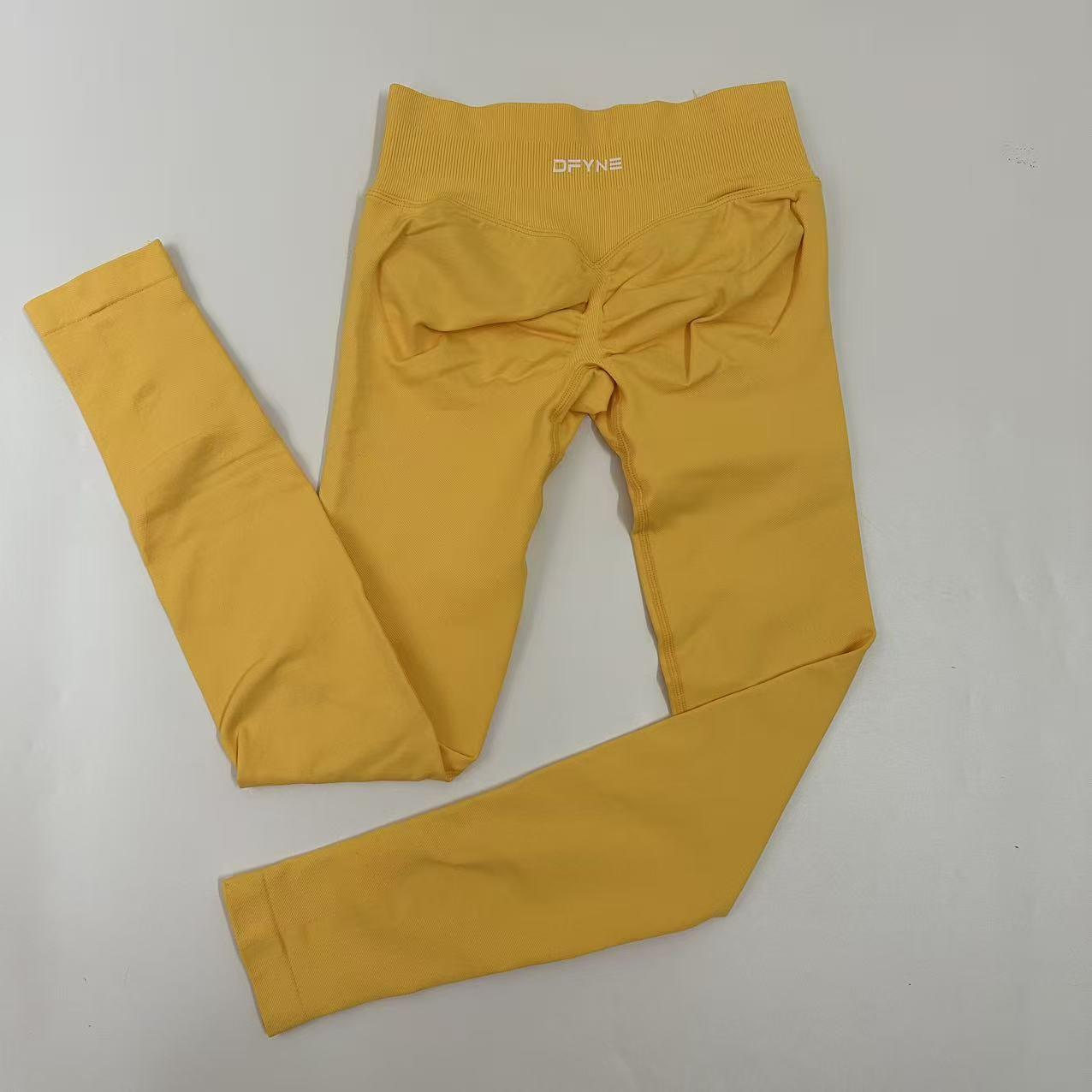Dfyne Impact High-waist women's tight-fitting trousers and seamless yoga pants, suitable for sports, cycling and outdoor activities.