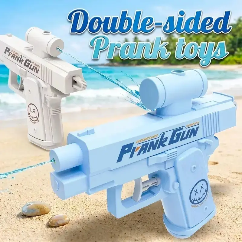 Prank Water Gun, Large Capacity Outdoor Sprinkler Toy, Automatic Water Gun, 8m Range, Fun Prank Tool for Parties, Gift Idea