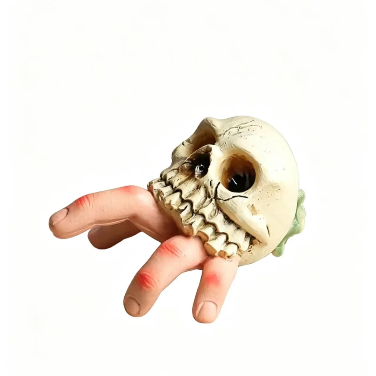 Halloween Skull Hand Replica Horror Ornament, Halloween Decoration, Party Decor, Skeleton Conch Ghost Hand Prank Props
