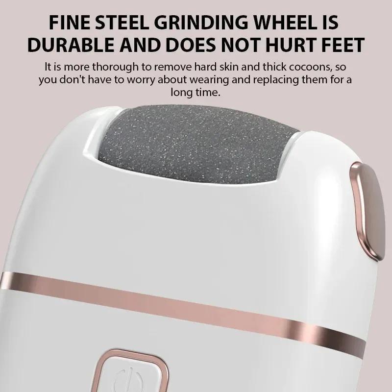 Rechargeable Electric Foot Grinder Dead Skin Remover Calluses Feet Scrubber Electric Foot File Dry Dead Cracked Foot Care Repair  Christmas gift Christmas Supplies