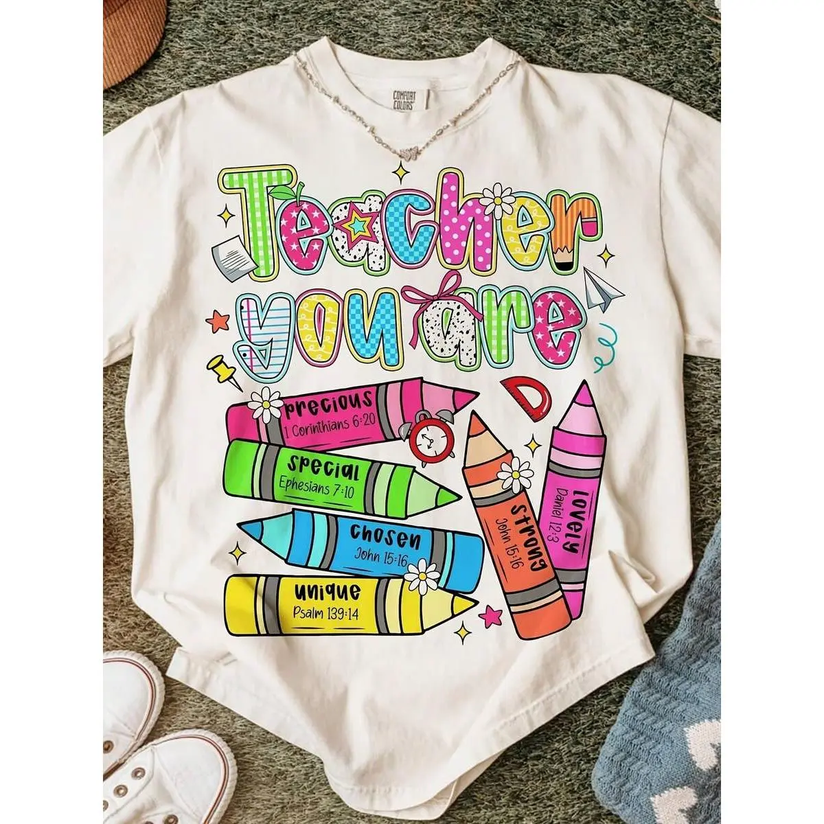 Women Teacher You Are Inspirational Cotton Tee Short Sleeve Round Neck Regular Fit T Shirt Perfect For Back To School Gift For Teacher Appreciation