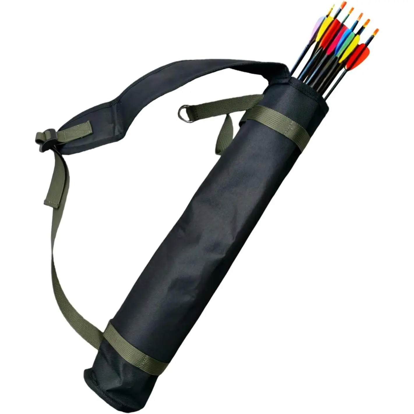 Quiver Arrow Holder, Oxford Cloth Archery Quivers, Adjustable Shoulder Strap Portable Arrow Quiver for Outdoor Hiking, Hunting, Training, Targeting, Cosplay, Only The Quiver is Included