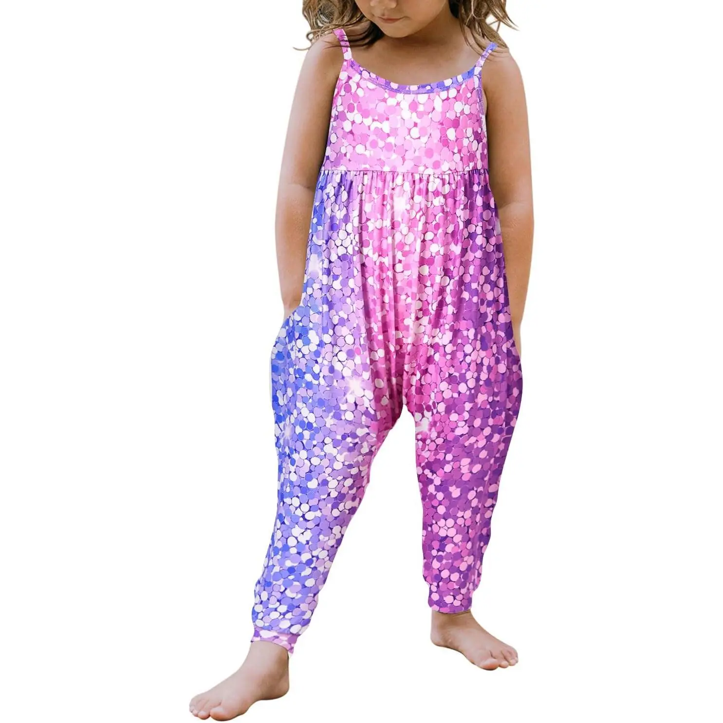 Toddler Girls Kids Jumpsuit One Piece Floral Dinosaur Playsuit Strap Romper Summer Outfits Clothes