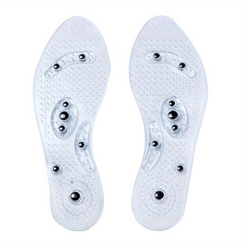 2pcs Magnetic Acupressure Foot Massager Insoles | Reflexology Acupoint, Comfortable PVC Material, Transverse Arch Support Design for Even Stress Distribution & Circulation Footwear Shoe
