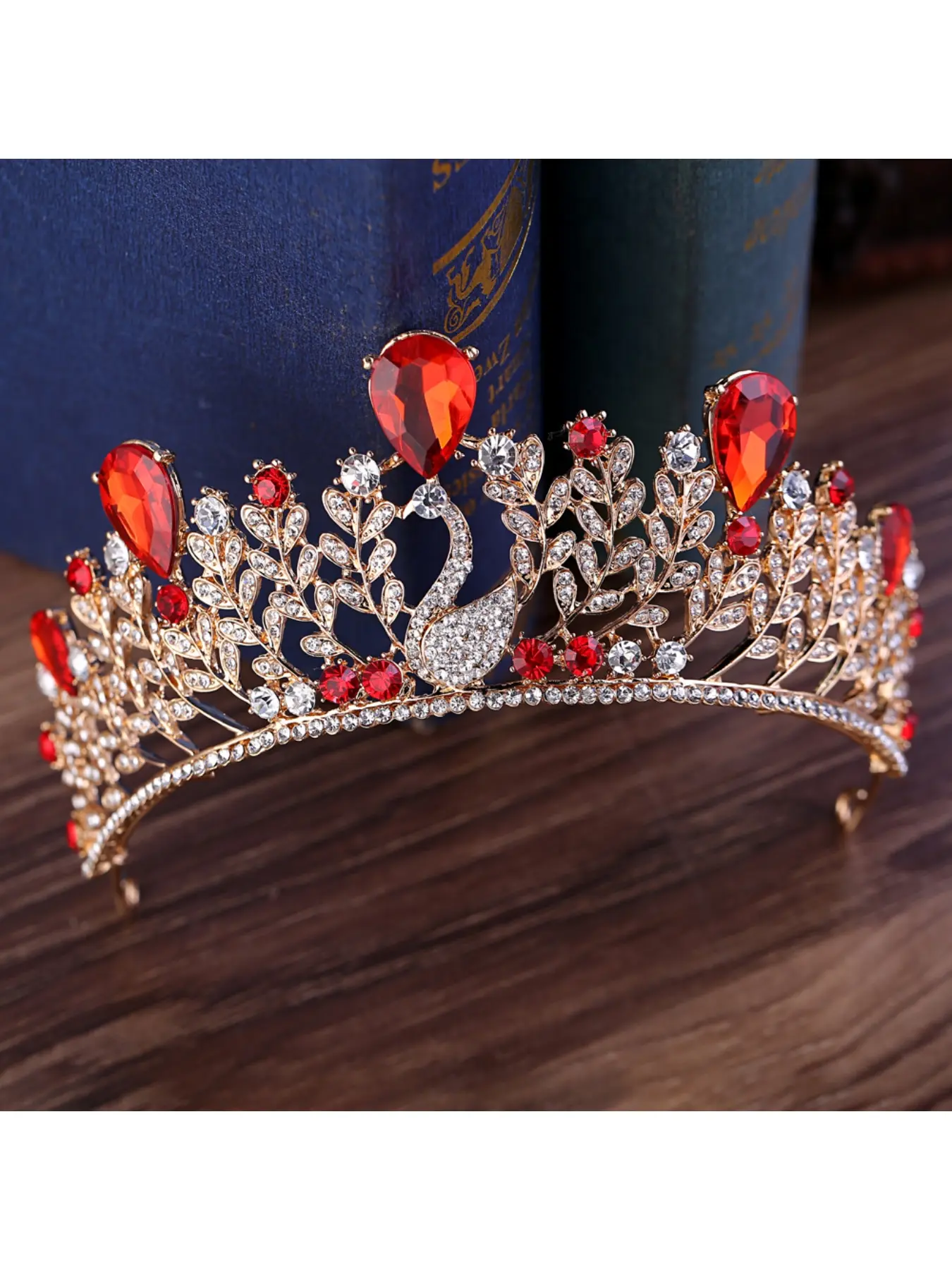 New fashion European crystal Baroque hair accessory headpiece Bridal swan crown wedding dress accessory