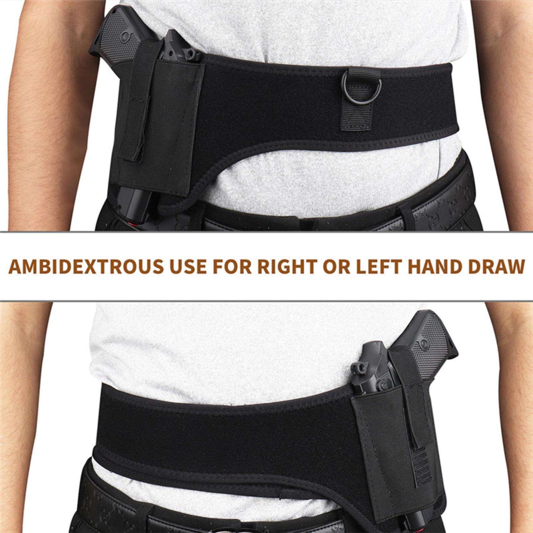 1pc Classic Ambidextrous Neoprene Underarm  Holster, Pull-On Hidden Shoulder Concealment for Left Side, Black Sports Chest Bag Workout Sport Bags Athlete Backpack 9MM 380 Glock 17 19 26 43x 1911 vnsh fn reflex holster for concealed carry Vests Training