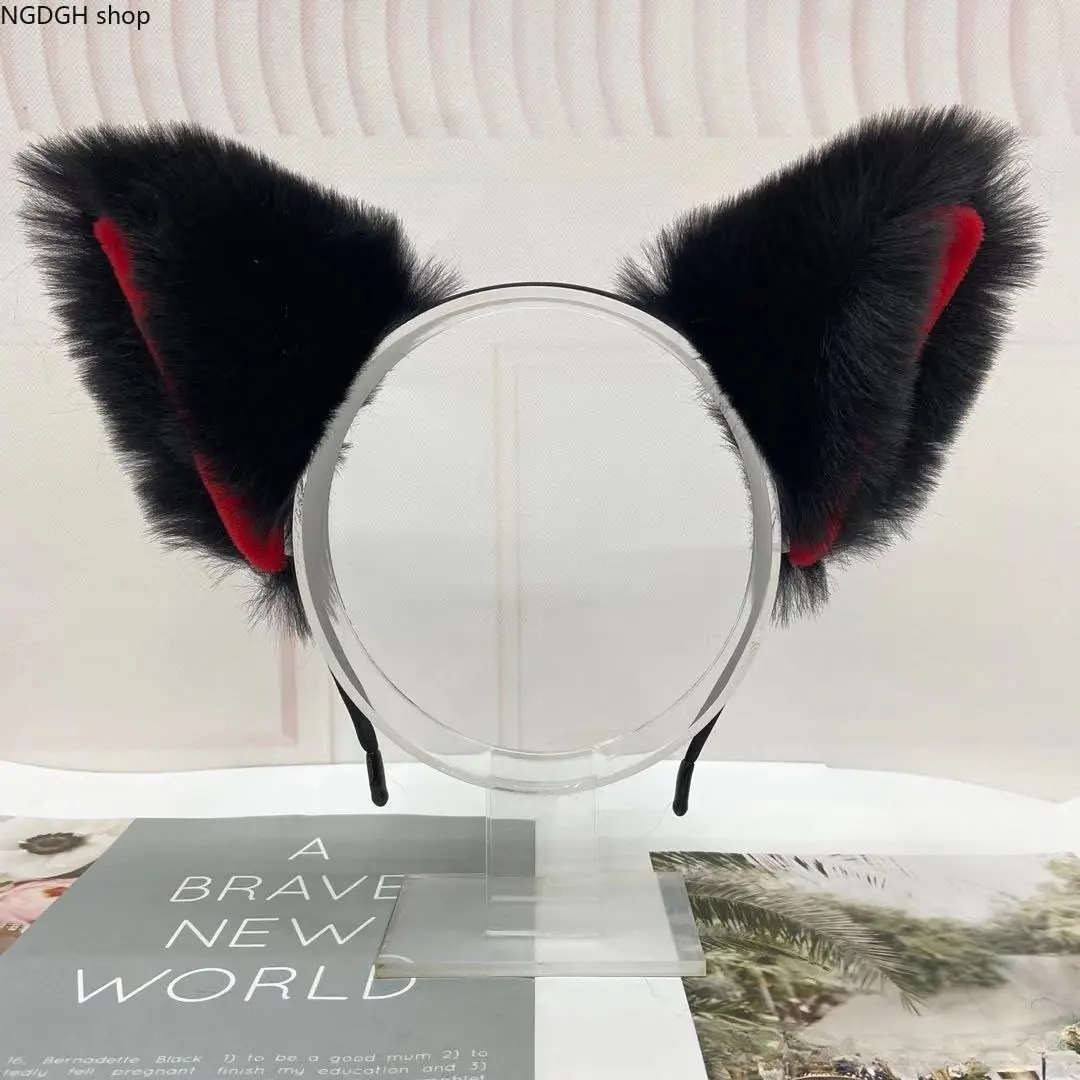 Women's Fluffy Faux Fur Cat Ear Headband - Fluffy Ears, Fun Accessory for Cosplay, Trendy Sports & Outdoor Party Costumes, All Seasons