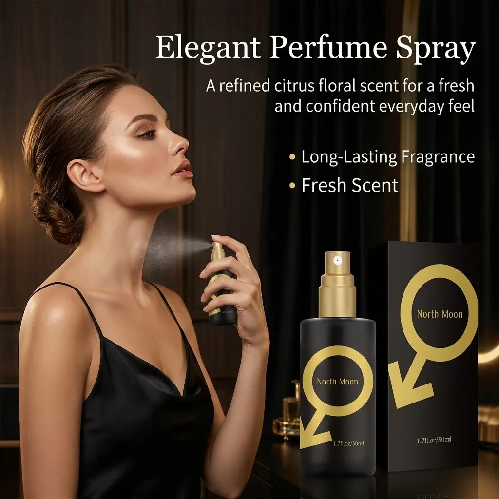 Bergamot & Lime Blossom Perfume Spray, Fresh Light Fragrance for Daily Wear, Date Night, Couples and Travel, Portable Personal Scent for a Clean, Elegant, Refreshing Fragrance Experience