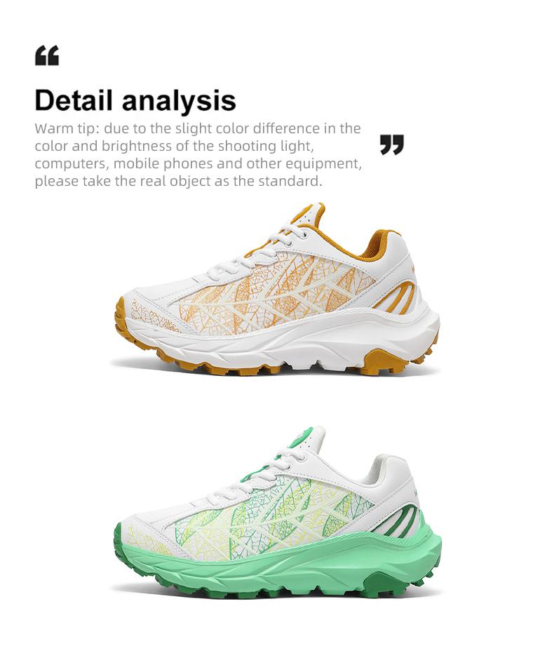 reverse Fashion Must-Have: Glowing Leaf Women’s Sneakers - Breathable DO1 Mesh Lining & Cold-Stick Craft for Durability
