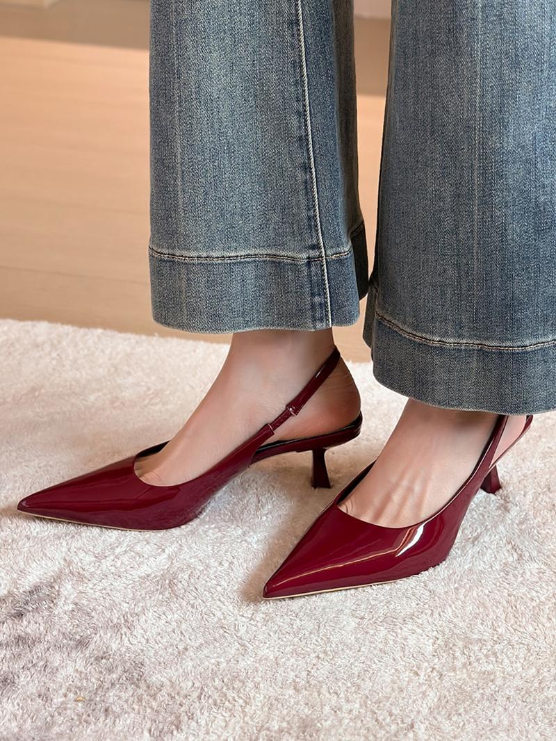 Women's Elegant Solid Color Pointed Toe Stiletto Heels, Fashionable High Heel Shoes for Party, Daily Clothing Decor for Women & Girls, Footwear