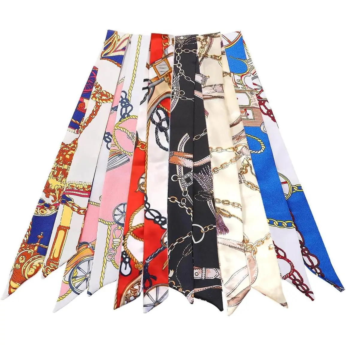 6 Pack Scarf Bags for Women - Narrow Scarf Hair &  Scarves - Fashion Gifts