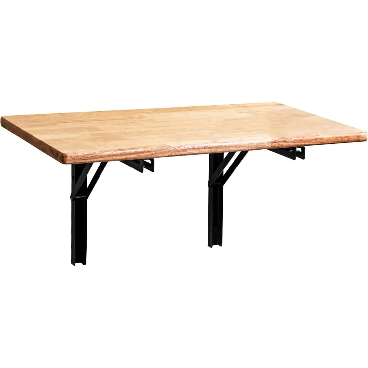 Heavy Duty Wall-Mounted Folding Work Table, Collapsible Utility Desk with Metal Bracket, 32x18 in Wall-Mounted Shelf Bracket Desk for Laundry Use