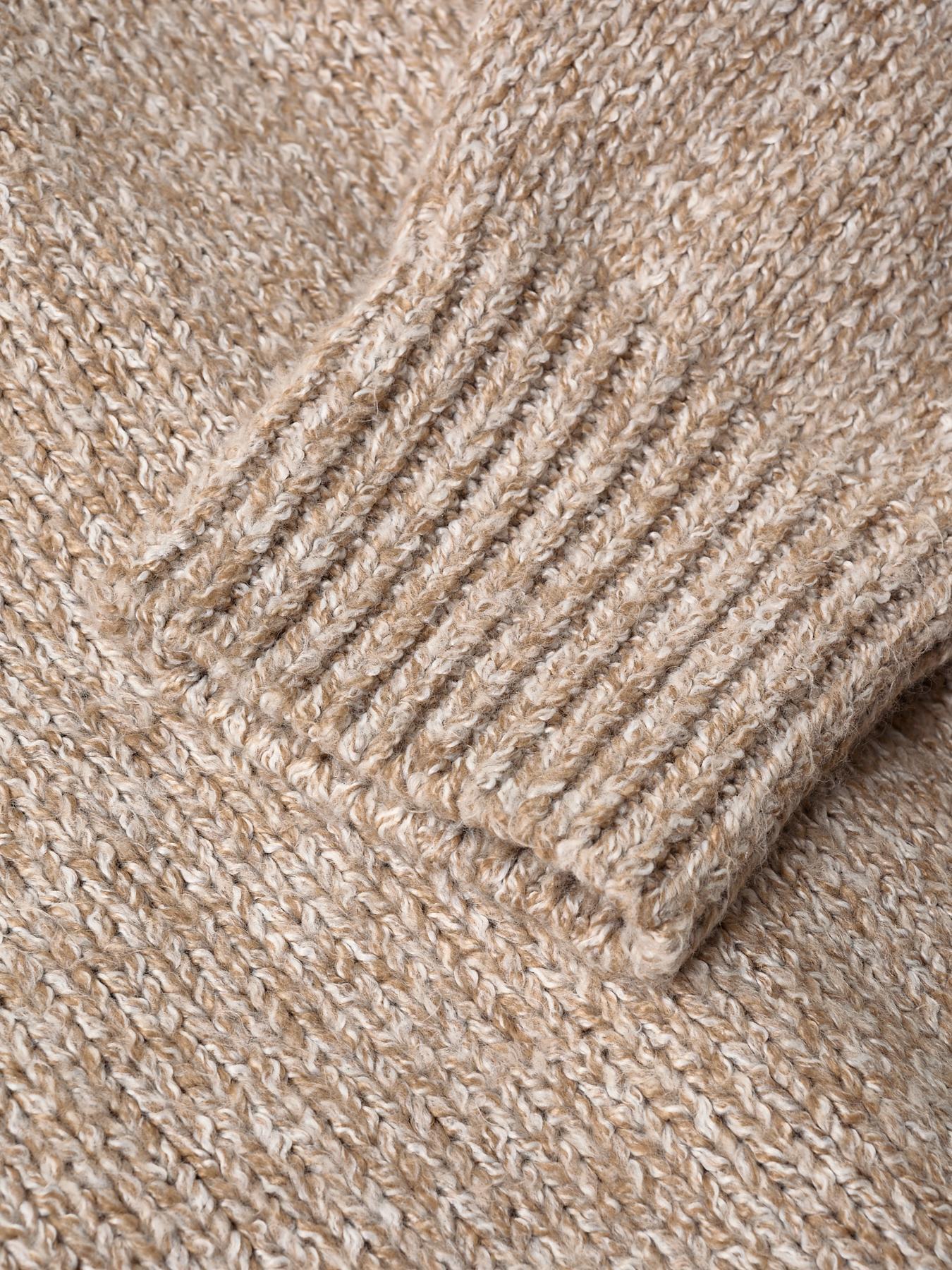 Women's Leopard Print Knitted Sweater, Casual Loose Long Sleeve Round Neck Jumper for Fall & Winter, Fashion Ladies' Knitwear for Daily Wear