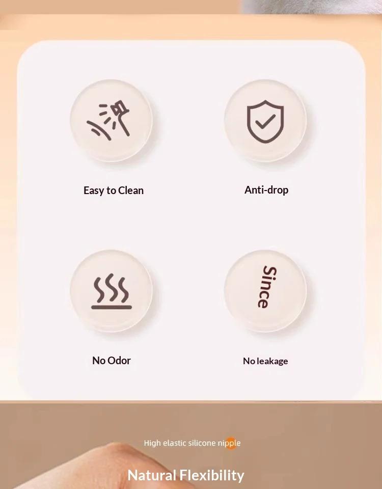 OEM Baby Bottle for Newborn Kittens & Puppies PP Food Grade Silicone Feeder with Cartoon Animal Print Nipple Cat Supplies OEM Baby Bottle for Newborn Kittens & Puppies PP Food Grade Silicone Feeder with Cartoon Animal Print Nipple Cat Supplies