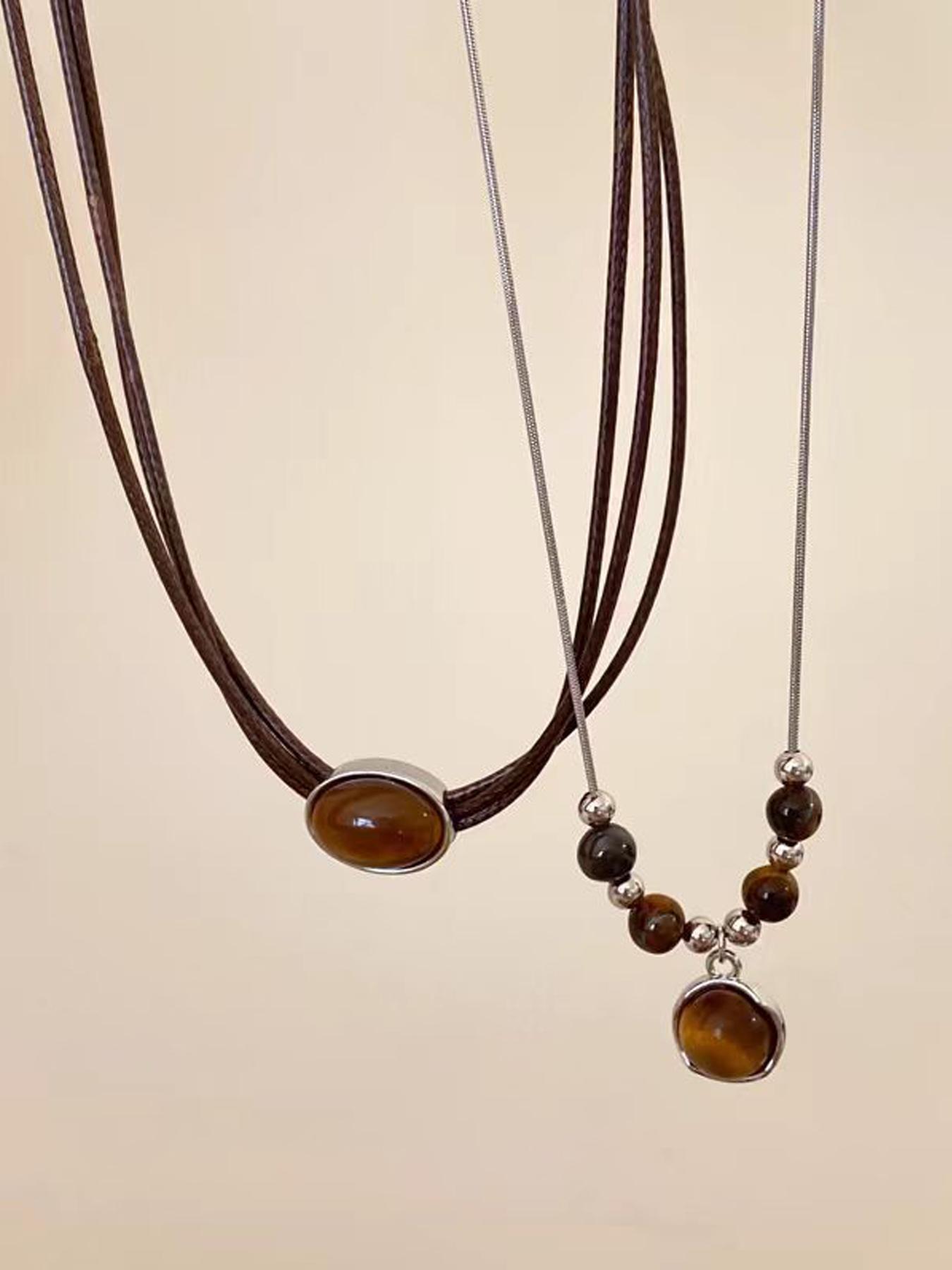 Women's Vintage Statement Necklace, Elegant Necklace, Fashion Jewelry for Party, Daily Clothing Decor, Trendy All-match & Exquisite Jewelry for Birthday Gift