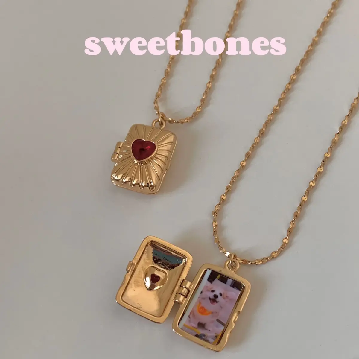Gift Ready Packaging Photo Heart Locket Necklace for Women Vintage Aesthetic Y2K Dainty Jewelry Meaningful Gift for Her