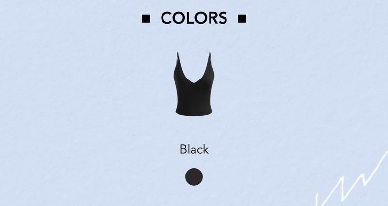 Cider [size 2-10] V-neck Solid Crop Cami Top