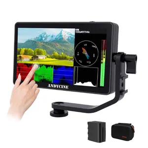 ANDYCINE C50 5.5 Inch 1600nits High Brightness Touch Screen Camera Field Monitor Bundle - Full HD 1920x1080, 4K HDMI Input, 3D LUT, Waveform, Focus Assist with F970 Battery, Carry Case & Sunshade