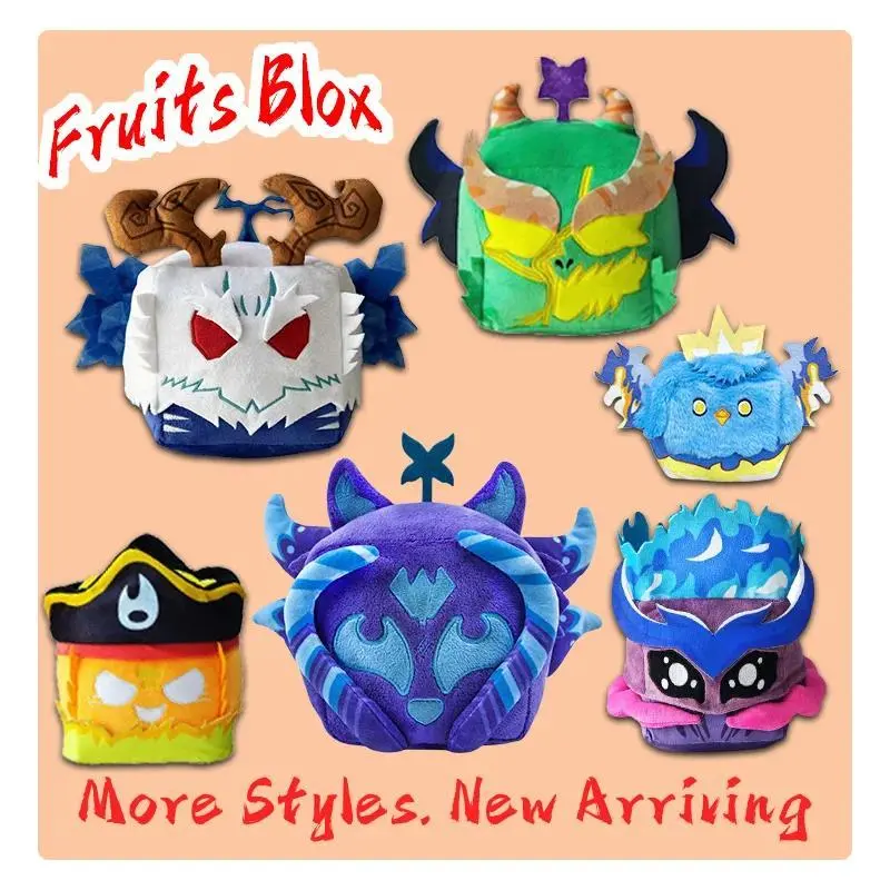 2026 hot itemNew Fruits Blox Plush Toys Anime Game Stuffed Toy Devil Fruit Horror Dolls Kids Birthday Gifts House Sofa Soft Fruit Pillow