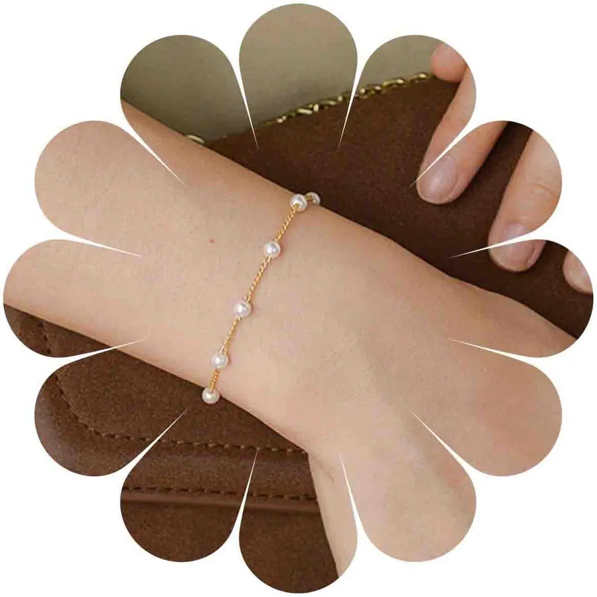 Bracelets Chain  Beads Hand Chain   Chains Hand Harness Dainty  Slave Bracelets for Women and Girls