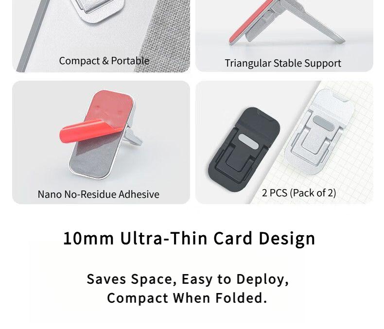 Zinc alloy laptop invisible stand bracket mini portable height-increasing foot pad cooling rack base pad