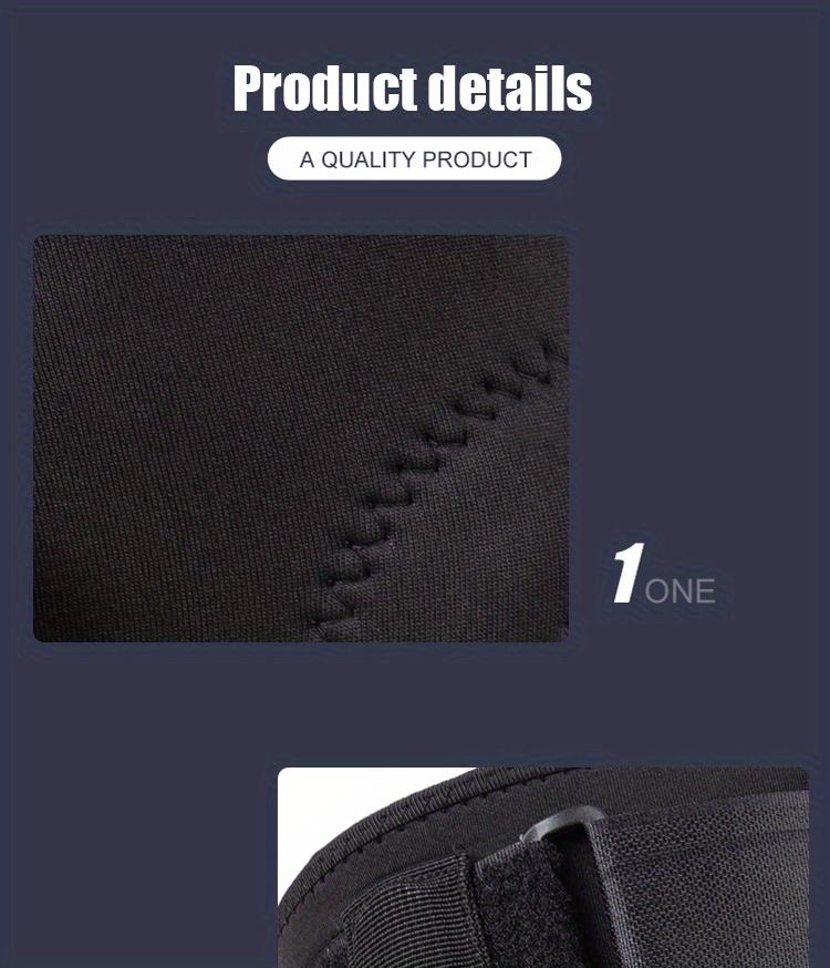 [Adjustable Knee Brace] 1pc Plus Size Adjustable Knee Brace |   Hinged Open Patella Support with Side Stabilizers, Breathable Black Running Knee Pads for Sports & Casual Wear, Comfortable Fit, Secure Fit Design