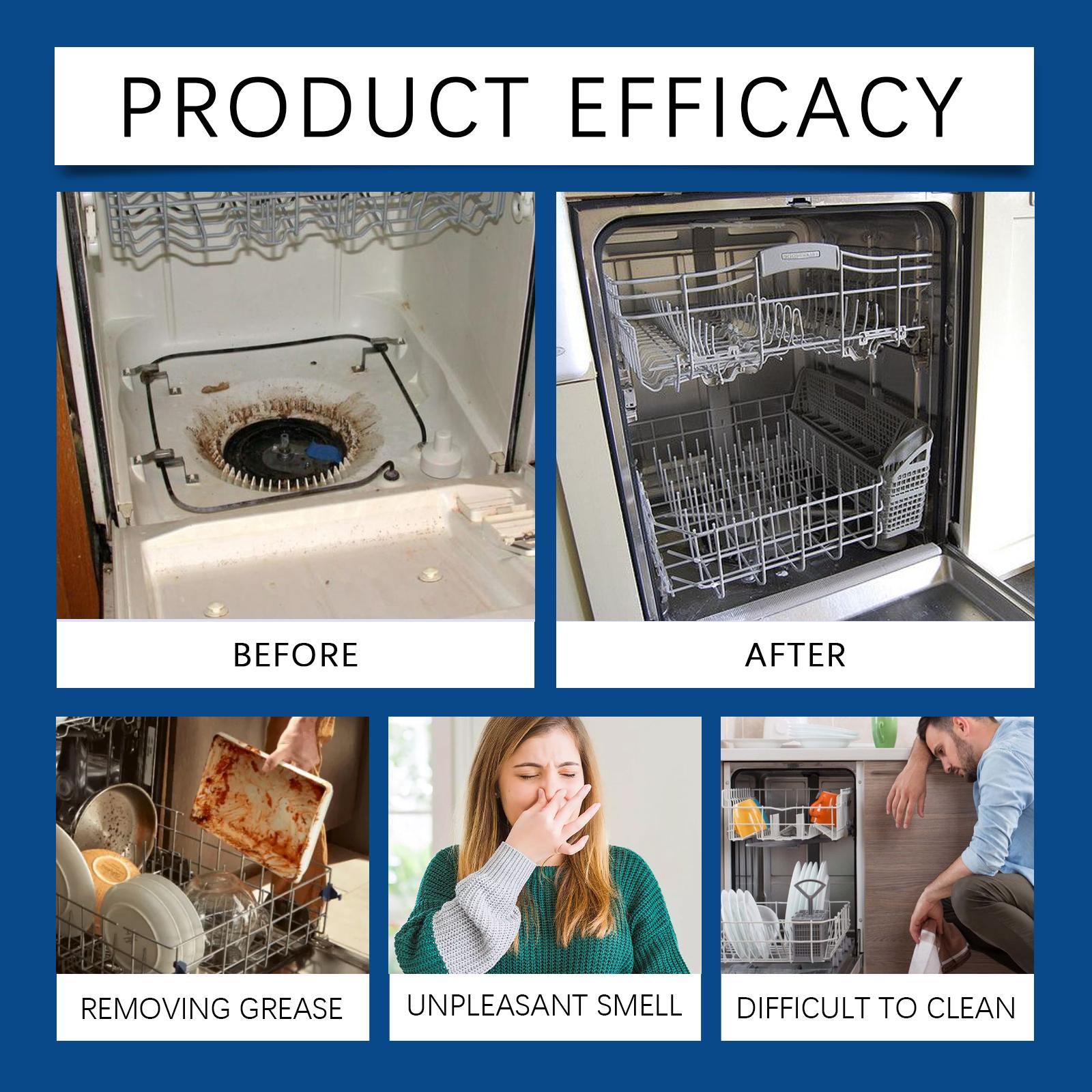 Dishwasher Foaming Cleaner Multi-Effect Kitchenware Stain and Grease Remover Dishwasher Cleaning Agent