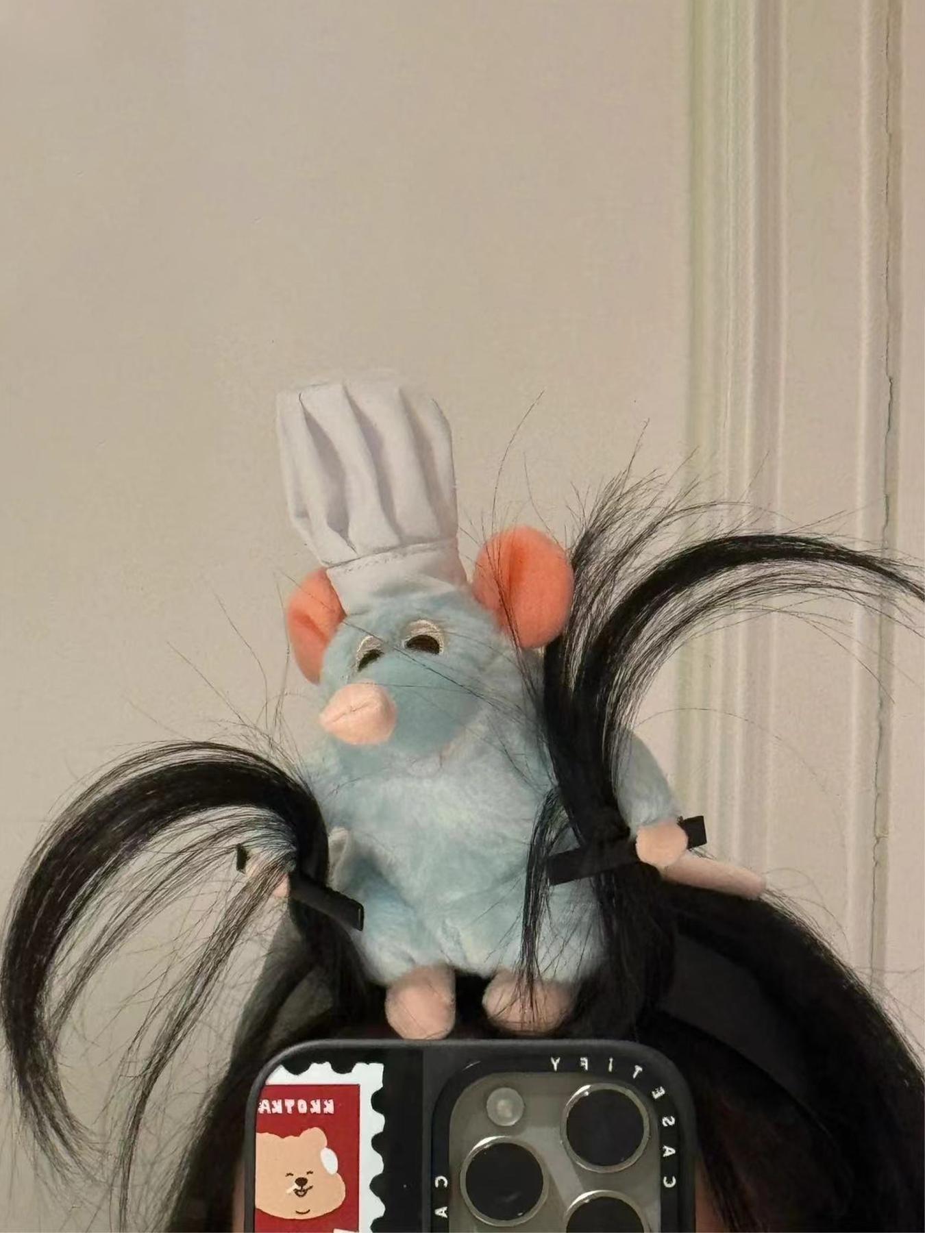 Women's Cute Cartoon Mouse Rabbit Plush Hairband, Fun Halloween Makeup Prop, Adorable Party and Holiday Costume Headwear, Party Accessory