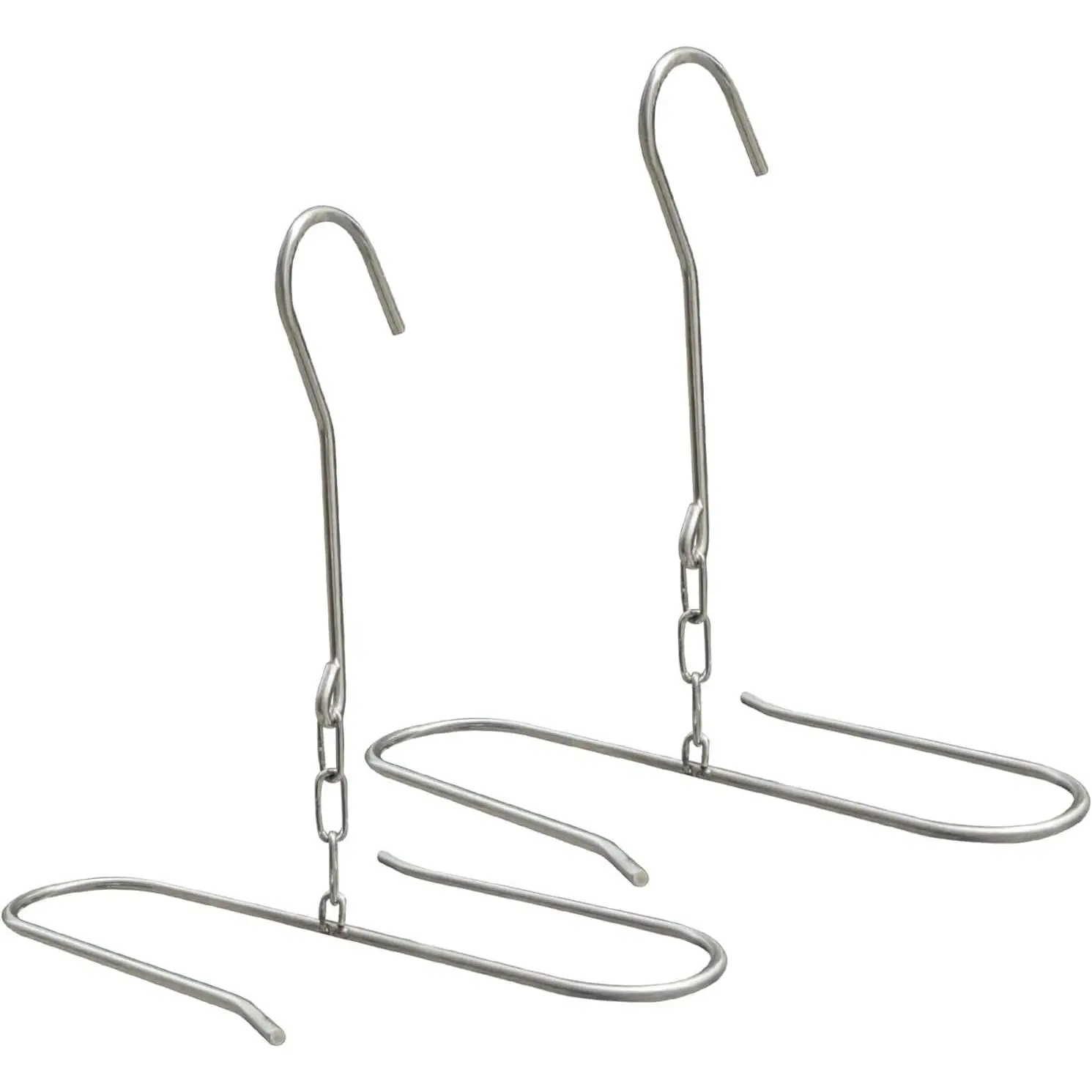 2Pack Fishing Waders Boot Hangers, Stainless Steel Wading Boots Hanger, Wader Hangers for Drying Fishing/Hunting Waders, Boot Drying and Storage Drying