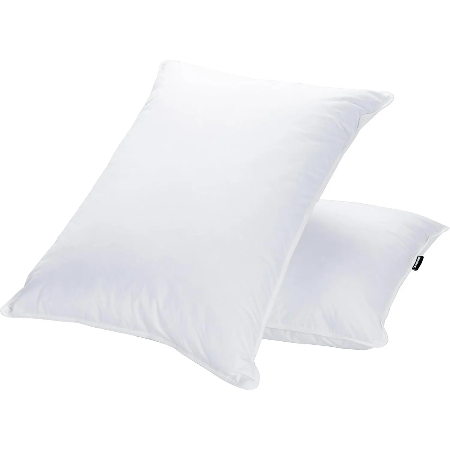 Goose  Down Bed Pillows for Sleeping(2 Packs)-(20INx30IN),High Fill Weight,Double-Layer Downproof Fabric Design,Goose Down Filling,600 Thread Count, Cover
