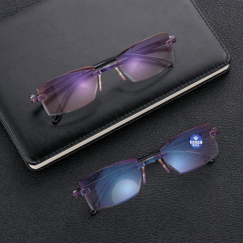 Smart Glasses with Automatic Adjustment Men Magnifying Glasses Reading Glases Women Anti-blue Light +1.0-+4.0 Eyewear
