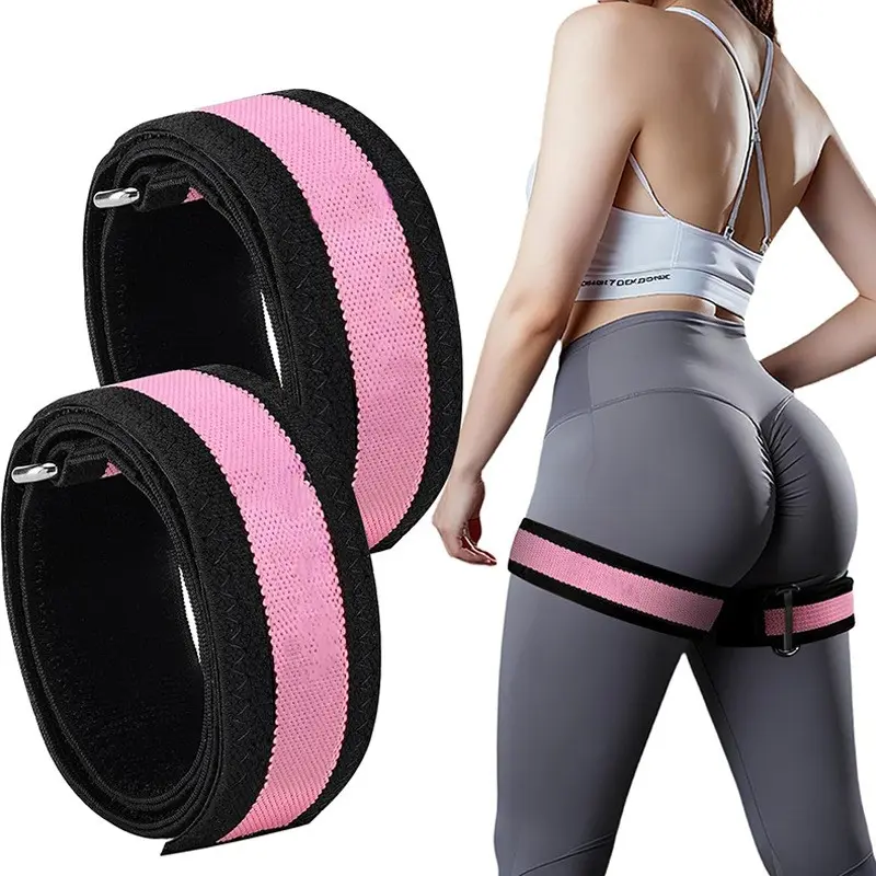 Pair Pack Thigh Straps, Muscle Bands, Elastic Resistance Bands, Compression Bandages, Training Binders, Ideal for Fitness and Recovery