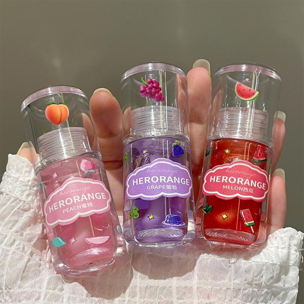 Fruit Lip Oil, 3 Counts Moisturizing Lip Gloss, Plumping Lip Care Product, Makeup Products For Women & Girls