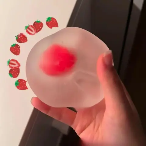 Strawberry Mochi Stress Relief Toys Relieve Stress and Vent Anger Toys Slow Rebound Stress Relief Toy Relieve Stress for Friends Stress Relief Fidgets