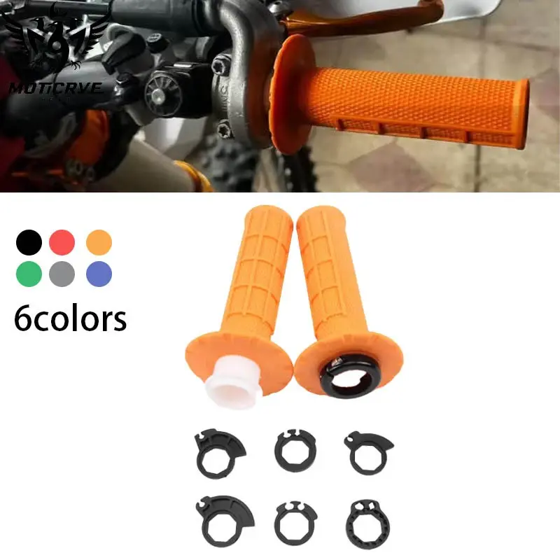 Motorcycle Grips Handlebar 7/8" 22mm, Snap-On Cam Lock-On, for Ktm Crf Sxf Exc, Motor Parts Accessories, Dirt Bike Parts, Durable & Comfortable