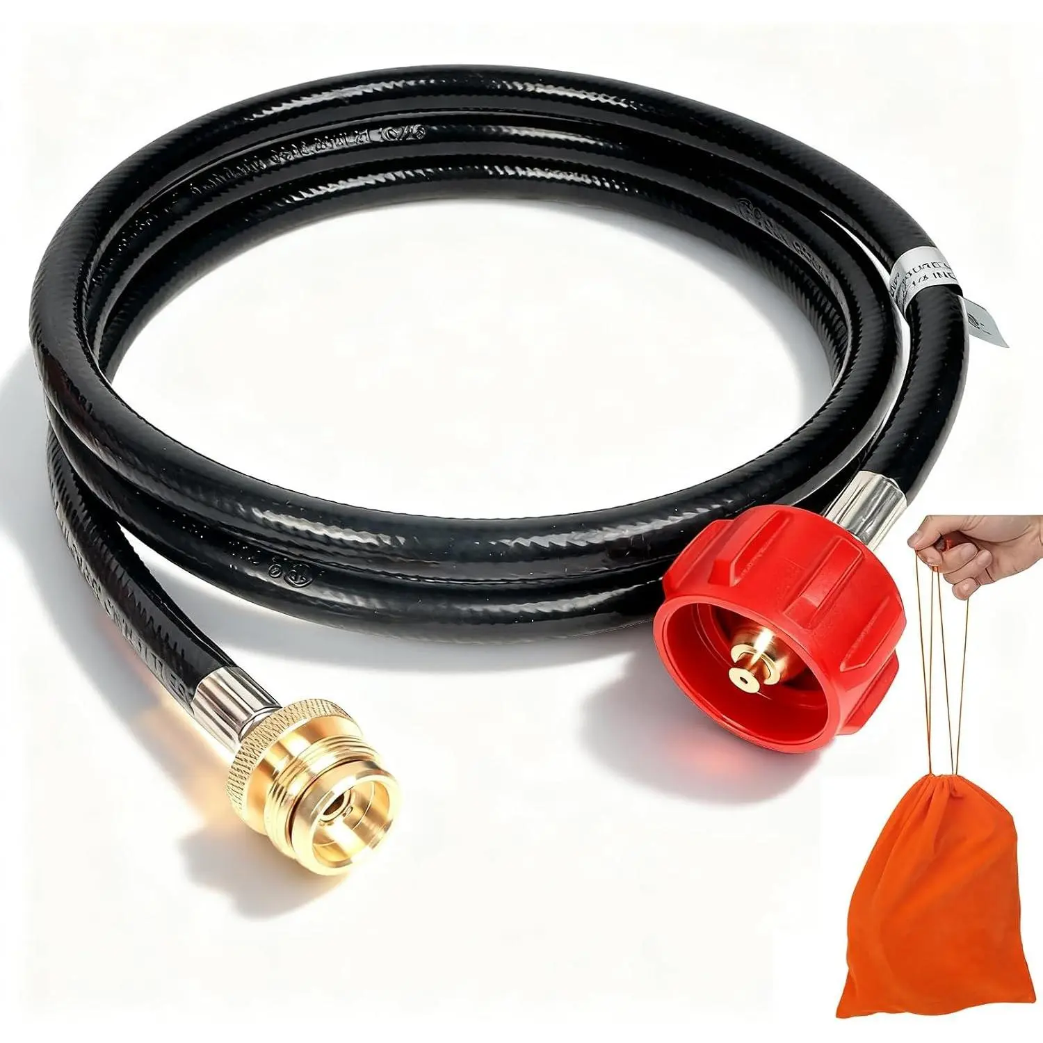 Propane 1lb to 20lb Adapter & 20lb to 1lb Converter - 6FT Propane Tank Hose Kit for Buddy Heater, Blackstone Griddle, Weber Q/Traveler Grill, Coleman Stove & Portable GrillsGift.