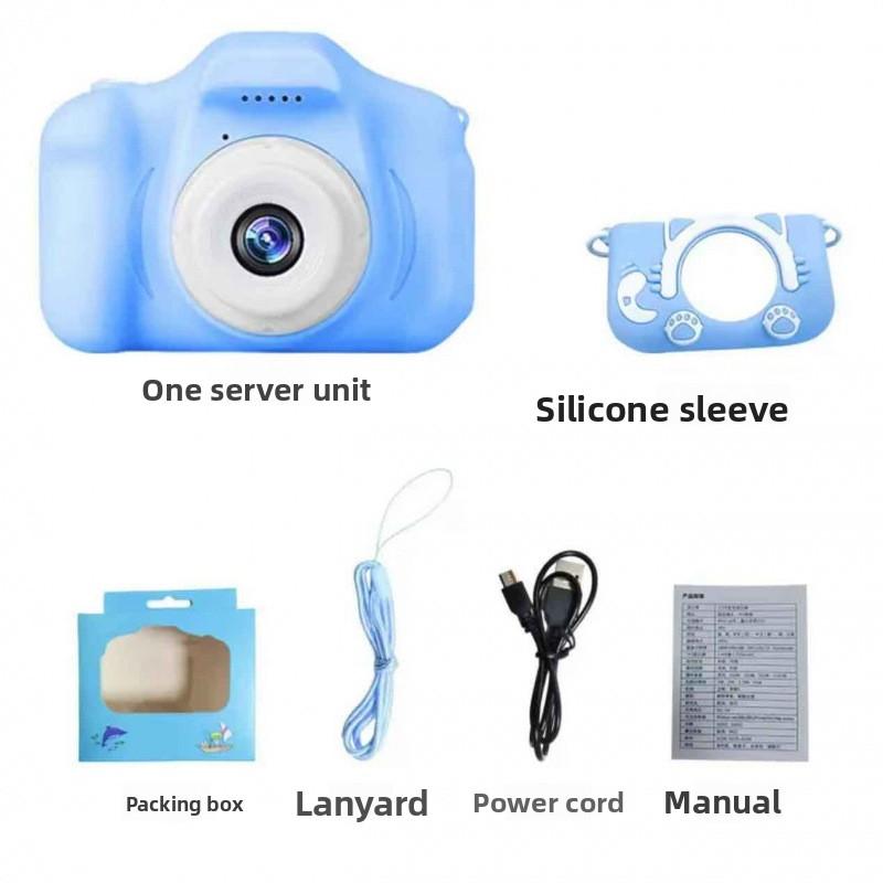 HD Retro CCD Digital Camera - Compact High-Def Point & Shoot with Silent Mode, Smooth Video Recording, Sky Blue Design, High-Speed 32G Memory Card, Affordable for Boys, Sky Blue - High-Speed 32G Memory Card