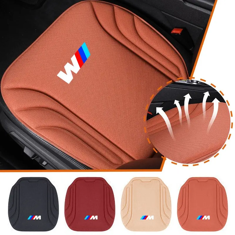 1PC Car Seat Cushion Protector Universal Breathable Seat Cover Mat For BMW M Performance F20 F40 F22 F30 E90 F32 F06 F07 F46 E60 M5