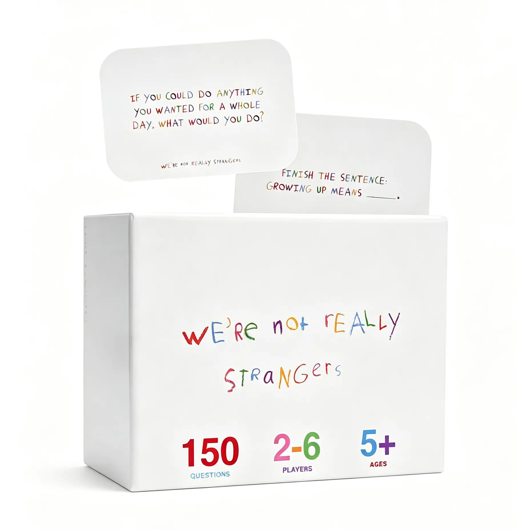 Conversation Card Game, 150 Cards for Kids, Adults, Teens, Fun Family Time, Party Games, Ages 5+, 2-6 Players