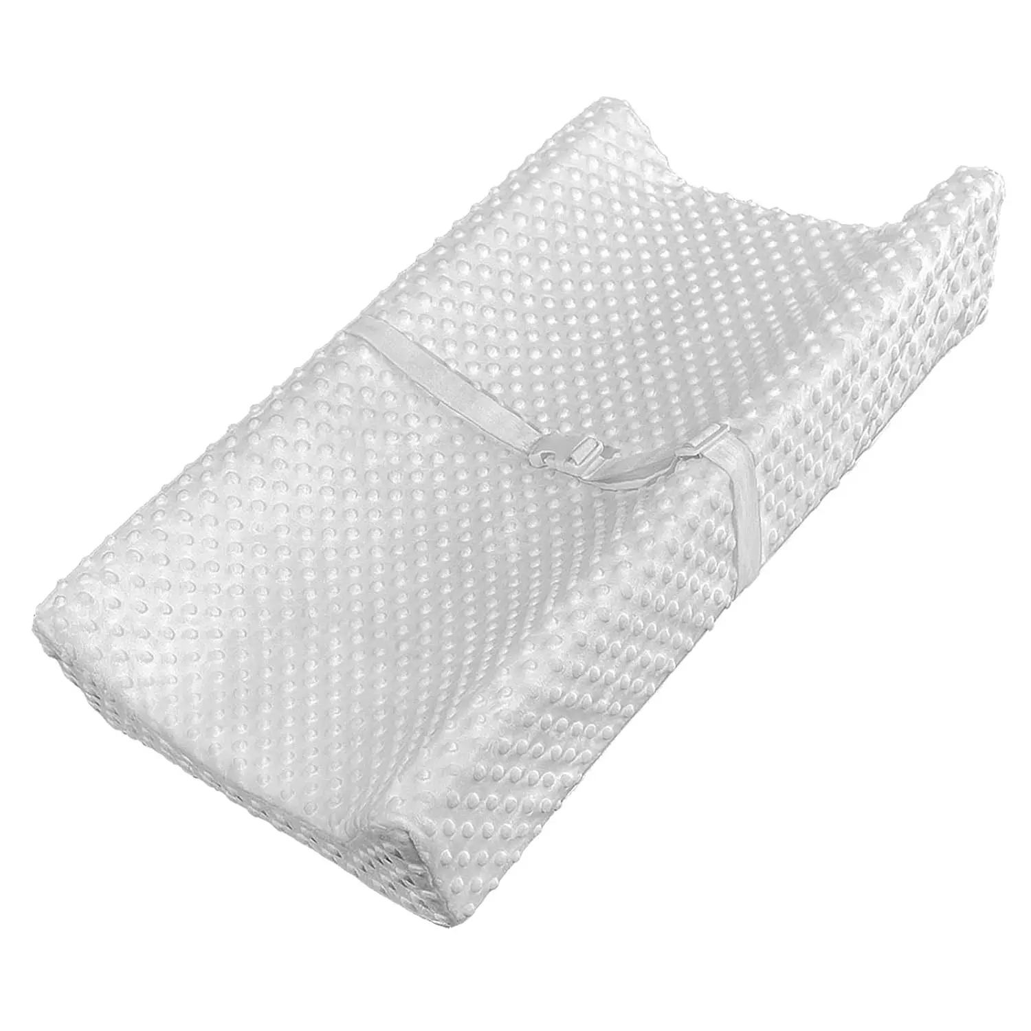 Mini Baby Diaper Changing Pad with Cover 27" x 16", Waterproof Contoured Foam Changing Table Topper for Dresser Top, Grey(Gift)
