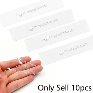 10pcs Car Central Control Decals, Waterproof Interior Sticker Emblem Badge, for Ford Mustang St, Focus, Fiesta, Ecosport, Escort, Ranger, Fusion, Mondeo, Edge, Taurus, Shelby