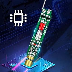 24-250V Portable Electrician Circuit Tester Pen, Responsive Electrical Tester Pen, Non Contact Voltage Tester Pen with LED Indicator Light Waterproof Electricity Measurement Pen (1PCS)