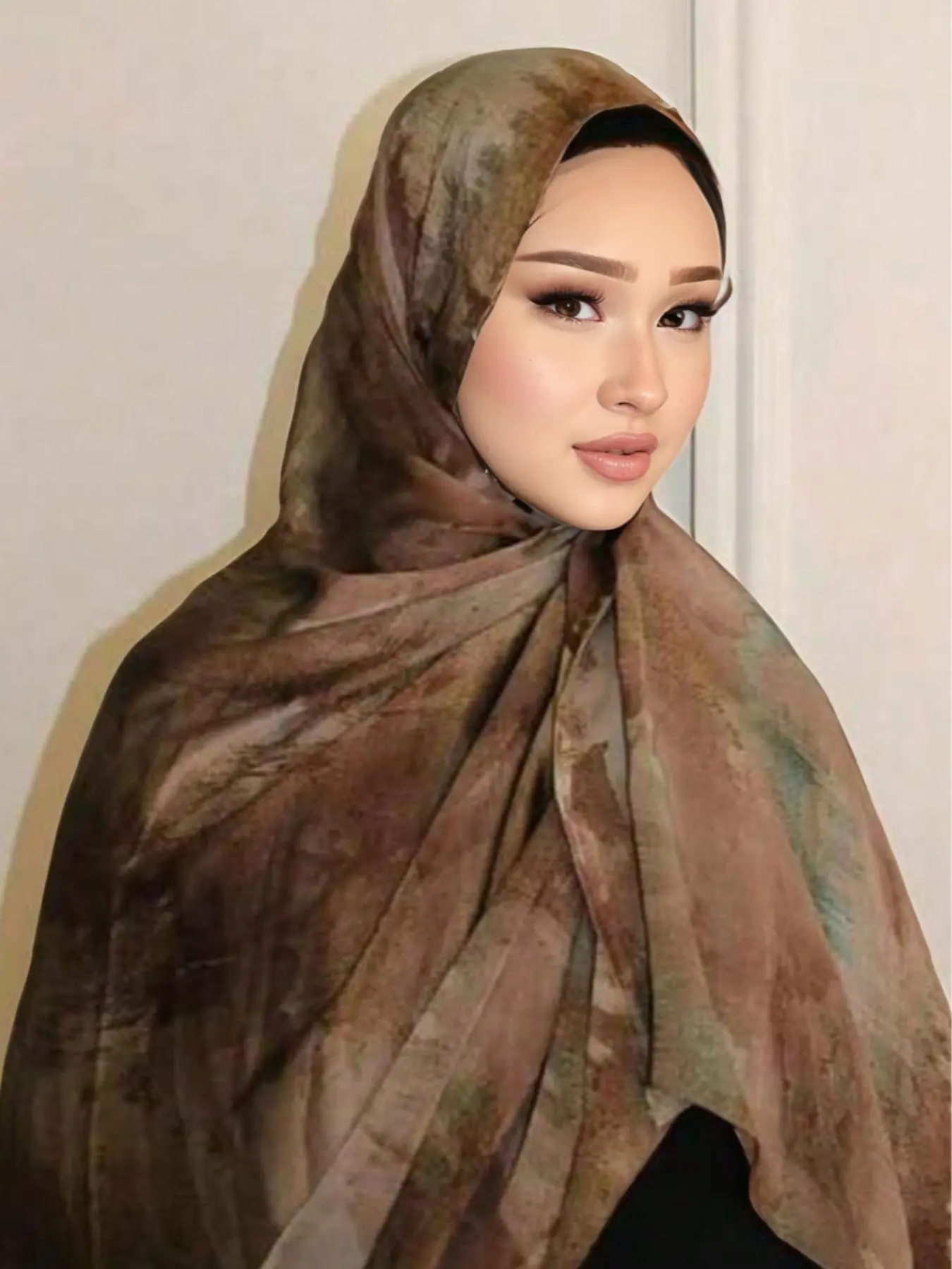 Women's Floral Print Long Scarf, Fashionable Breathable Shawl for Daily Wear, Casual Versatile Scarf for Women