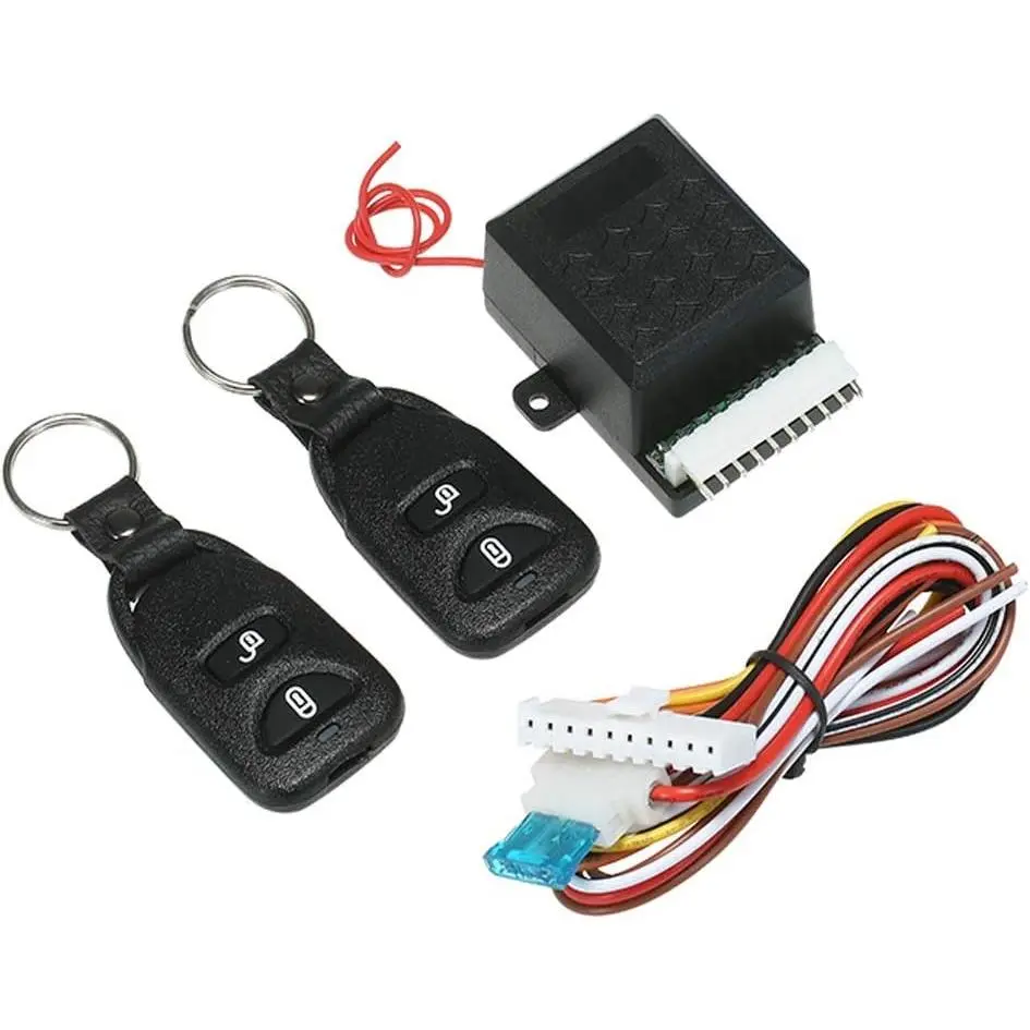 12V Universal Car Remote Central Locking Kit, Keyless Entry System with 2 Remote ControlsGift