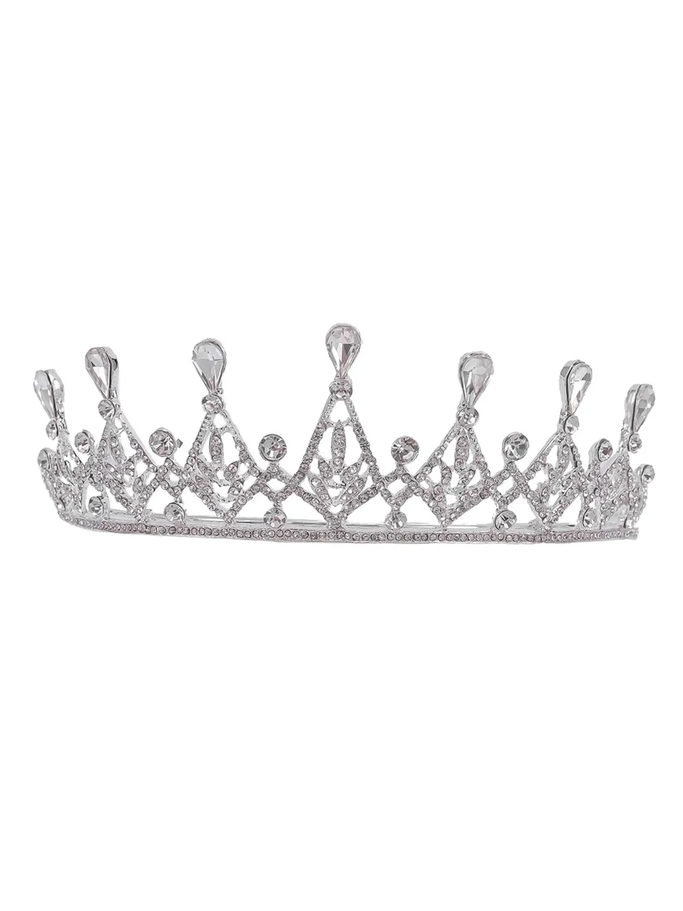 New European and American Vintage Crown Bridal Tiara Baroque Queen Princess Large Gold Crown Wedding Dress Accessory Bridal Headpiece