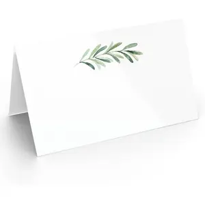 Printed Party Table Place Cards for All Occasions and Events, Set of 25 (Elegant Branch)