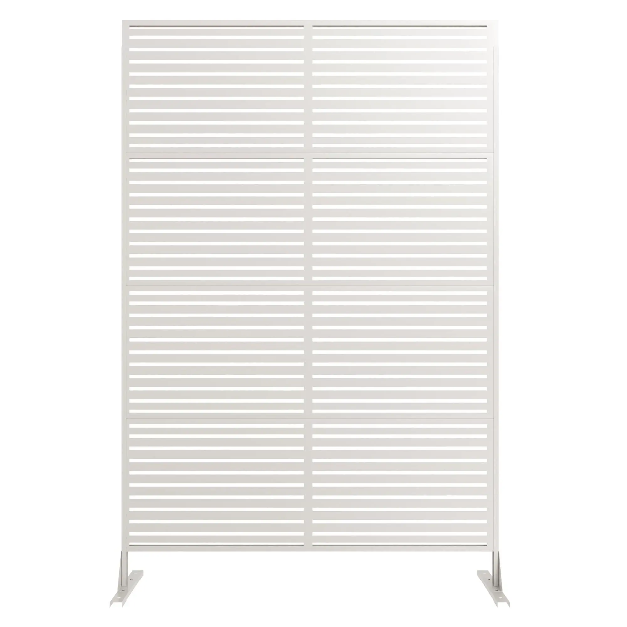 Garvee Freestanding Metal Privacy Screen, 117 X180cm, Freestanding Partition