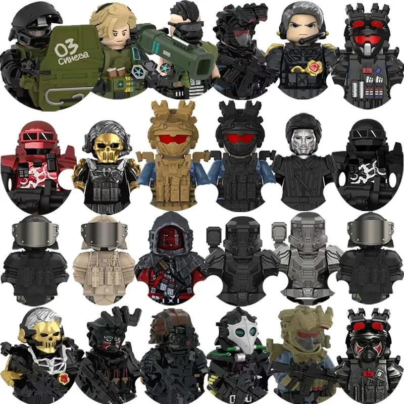 2026 hot itemGame Delta Force Red Dead Redemption Bricks For Toys Gifts New Mini Action Figures Children Building Blocks For Party Gifts